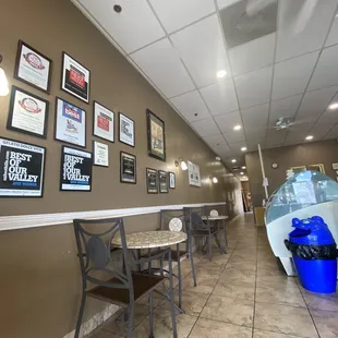 the interior of a restaurant