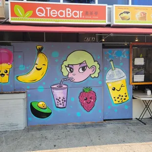 Store front from the curb. You order from the bottom right of this pic