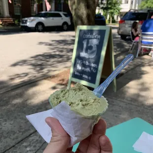 Pistachio gelato