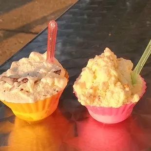 Outside seating, very peaceful