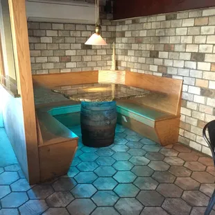 an indoor hot tub