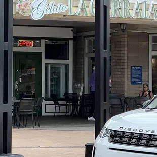 outside