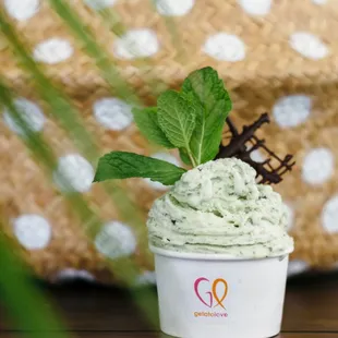 Fresh Mint Leaves and Chocolate!