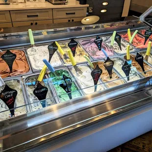 Gelato choices