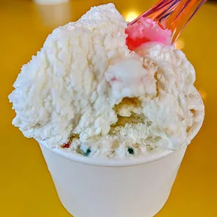 Birthday cake gelato