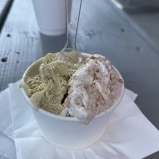 Biscoff and pistachio