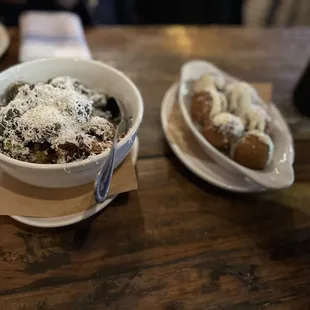 Brussel Sprouts and Arancini