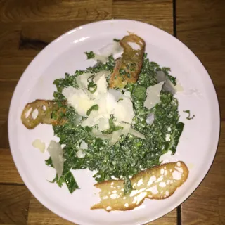 Spicy Kale Caesar Salad