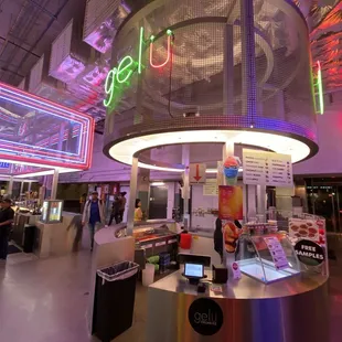 the inside of a restaurant