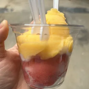 Mango and strawberry