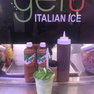 Sour Apple candy on Sour Apple ice