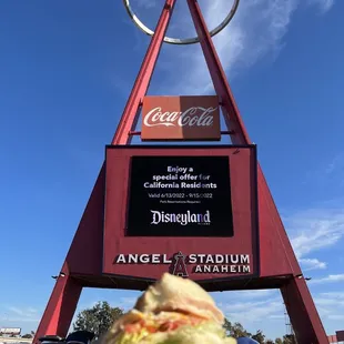 Tailgating at Angel Stadium with Gem Meat sandwiches