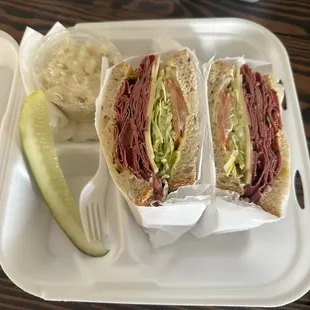 Cold Pastrami w/ Mac salad
