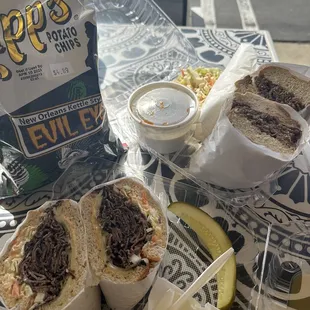 Hot Pastrami Sandwich