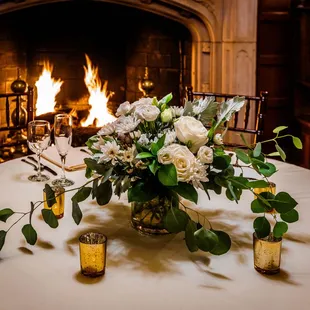 Century Dining Room Fireplace