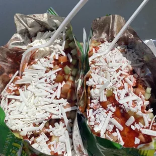 Tostitos loaded with toppings