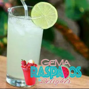 a glass of lemonade