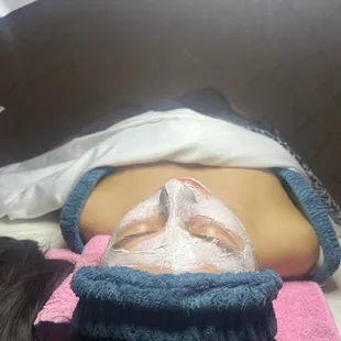 Relaxing facials at Gemelli.