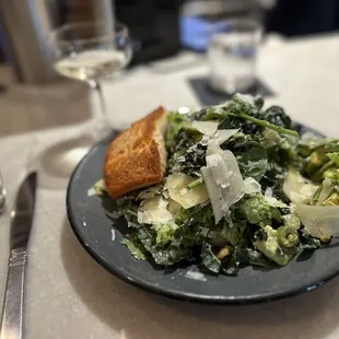 Caesar Salad with salmon