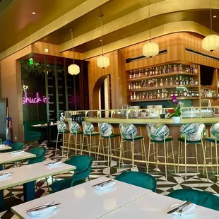 the interior of a restaurant