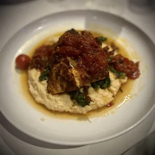 Red fish and grits