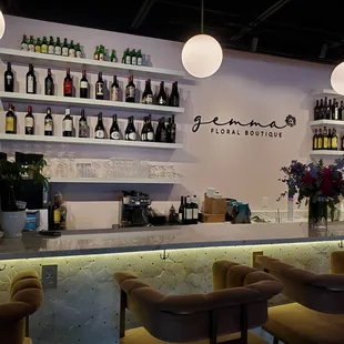 Check out the seating at this bar