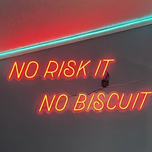 no risk it no biscuit