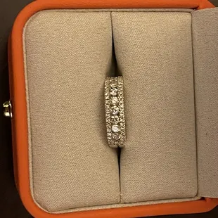 A new wedding band that I ordered they resized for me.