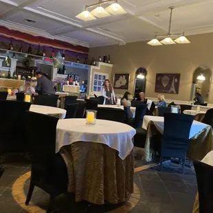 the dining area
