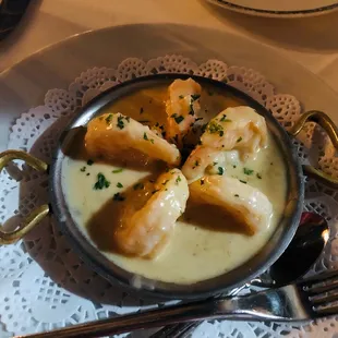 Shrimp scampi starter