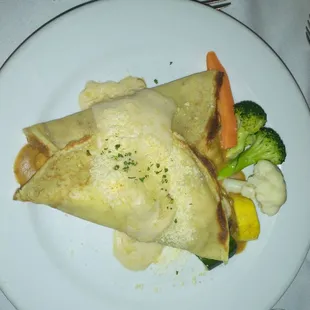 French Crepes Chicken and Mushroom