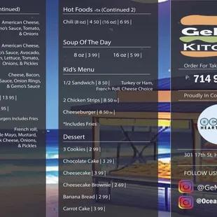 Menu January 2025