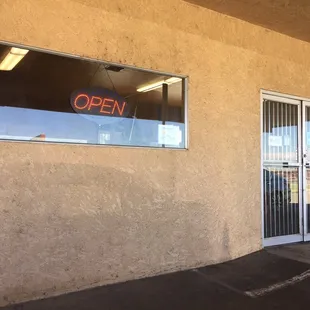 This is how you tell if they are open or not. Plus; this is the front door.