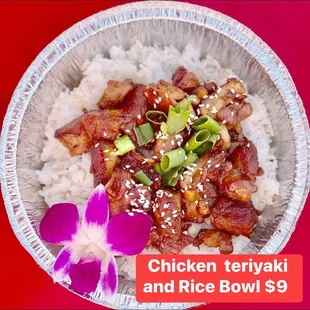 Chicken teriyaki and Rice bowl