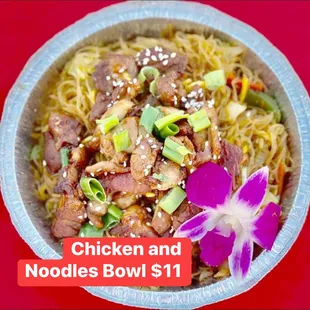 Chicken and Noodles Bowl