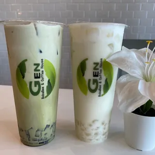 M1. Genmaicha Milk Tea (light)