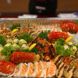 sashimi, sushi, sushi and sashimi, food