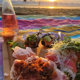 sashimi, sushi, sushi and sashimi, food