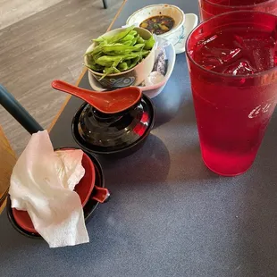 miso soup and edamame were excellent!