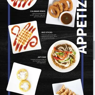 appetizers menu