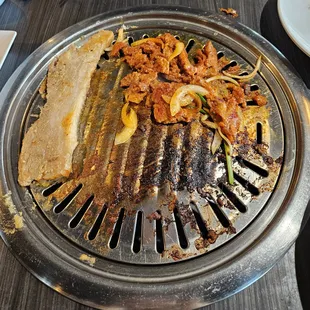 Garlic Samgyubsal and Spicy Pork Bulgogi