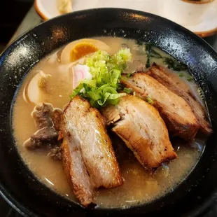 Spicy beef lime ramen with extra pork chashu