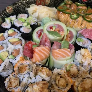 Assortment of different rolls that we ordered