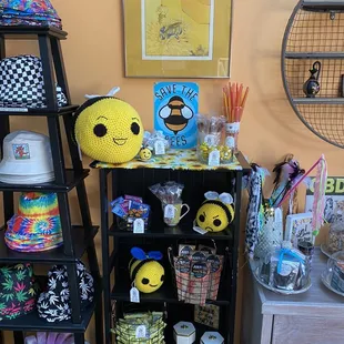 Cool crocheted BEEs from a local artist!