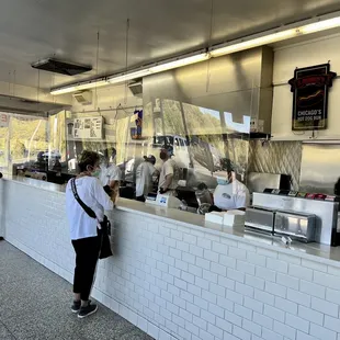 customers in the kitchen