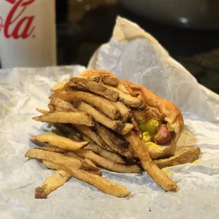 Hot Dog/With Fries