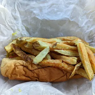 Single Hot dog/with Fries