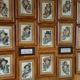 Sample of the many displays of cowboys in film