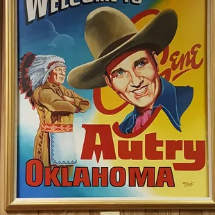 Gene Autry as seen by artist Mr. Cherokee