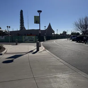 Zoo entrance under big construction project